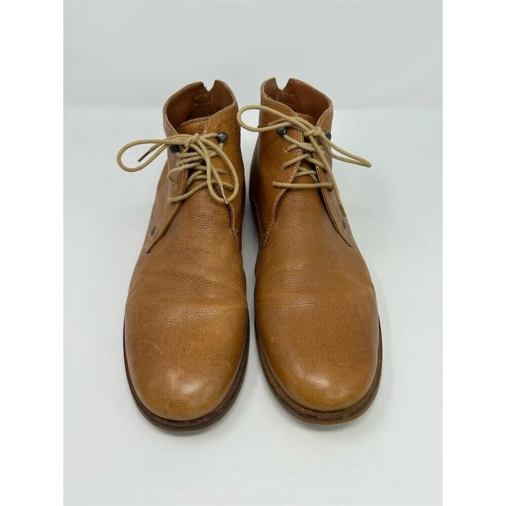Frank Wright Smith Men's Chukka Desert Ankle Boots Brown Lace Up Size 10